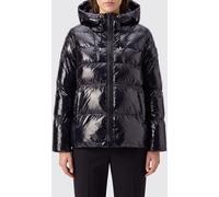 PINKO Quilted Waterproof Nylon Short Puffer Jacket with Hood and Elasticated Cuffs - Size: 40 - female