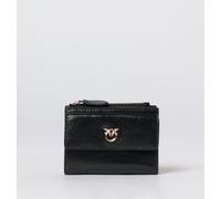 PINKO Shiny Leather Wallet with Logo - Size: OS - female