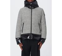 PINKO Short Quilted Vichy Tweed and Nylon Down Jacket with Hood - Size: 42 - female