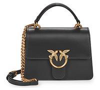 Pinko Shoulder Bag LOVE ONE TOP HANDLE MINI LIGHT VITELLO SETA in Black One size