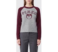 PINKO Slim Fit Wool and Cashmere Crewneck Jumper with Love Birds Logo - Size: S - female