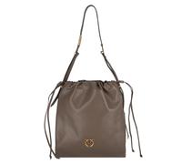 PINKO Slouchy Shoulder Bag Leather 31 cm gray