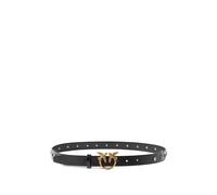 PINKO star-embellished Love Birds-buckle belt - Black XS-S-M-L