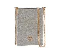 PINKO Strass rhinestone phone holder - Silver One Size