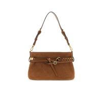 PINKO studded-belt suede shoulder bag - Brown One Size