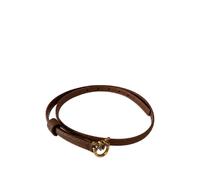 PINKO thin belt with Love Birds buckle - Brown L