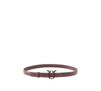 PINKO thin colour-block Love Birds leather belt - Red XS-S-M-L