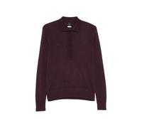 PINKO Vadus fine-knit polo top - Purple XS-S-M-L