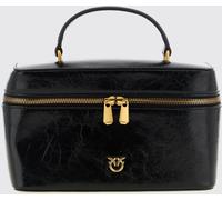 PINKO Vanity Mini Calfskin Leather Case with Logo and Removable Strap - Size: OS - female