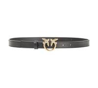 Pinko Women's Anchise Abito Raso Bubble Stampa Distorta Leather Belt