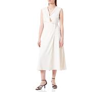 Pinko Women's Anonymous Crepe Stretch Dress Casual, N96_fumo White, UK 11.5