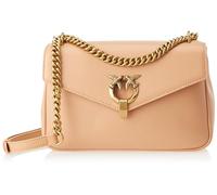 Pinko Women's Cupido Messenger Classic VITEL, C71Q_Tempesta Sabbia-Antique Gold, 24X9X16