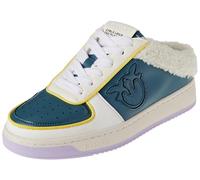 Pinko Women's Gary Sneaker Recycled Pu Gymnastics Shoe, Bgu White Grey Yellow, 5 UK