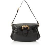 Pinko Women's Jolene Shoulder Classic Calf Crystal Bag, Z99m_Black Limousine-Chocolate Gold, 30