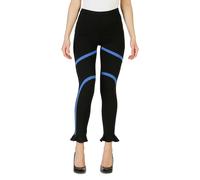 Pinko Womens Leggings With Blue Accents - Black Nylon - Size EU 40 (Womens)