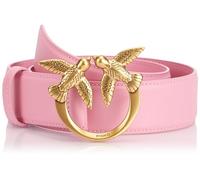 Pinko Women's Love Berry H4 Belt Calf Silk, P31q_Pink Marino-Antique Gold, L