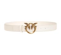 Pinko Women's Love Berry Simply Belt H3 Gold Buckle White Color