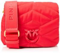 Pinko Women's Love Click Puff Baby Recycled Nylon Puzzle Quilt Bag, R30b_red-Block Color, 19