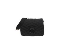 Pinko Women's Love Click Puff Classic Recycled Nylon Puzzle Quilt Bag, Z99b_Black Limousine Block Color, 28