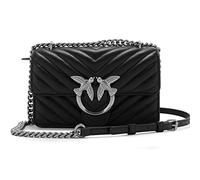 Pinko Women's Love ONE Mini DC Sheep Nappa C, Z99O_Nero-Old Silver