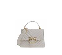 Pinko Women's Love ONE TOP Handle Mini Light, I30Q_Grigio PINGUINO-Antique Gold