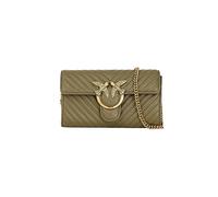Pinko Women's Love ONE Wallet C Sheep Nappa, V62Q_Verde ABETE-Antique Gold, Size