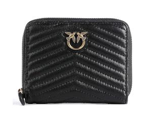 Pinko Women's Taylor Zip Around Sheep Nappa Billfold, Black, U