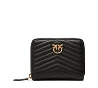 Quilted Leather Wallet with Love Birds - female - PINKO - Wallets & Cardholders - Black - ONE SIZE - Accessories ONE SIZE