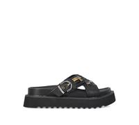 PINKO woven nappa leather slip-on sandals with metallic rings - Black 36-37-38-39-40-41