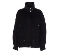 PINKO zip-up wool-blend jacket - Black M