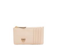 PINKO zipped chevron card holder - Neutrals OS