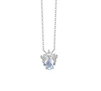 PINKPIN Original Zodiac Sign Necklace 925 Sterling Silver Clavicle Chain Exquisite Fairy Pendant Wife Jewelry Valentine's Day Gifts Girlfriend Necklaces, Sterling Silver, Diamond