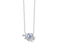 PINKPIN Original Zodiac Sign Necklace 925 Sterling Silver Clavicle Chain Exquisite Fairy Pendant Wife Jewelry Valentine's Day Gifts Girlfriend Necklaces, Sterling Silver, Diamond