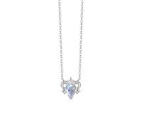 PINKPIN Original Zodiac Sign Necklace 925 Sterling Silver Clavicle Chain Exquisite Fairy Pendant Wife Jewelry Valentine's Day Gifts Girlfriend Necklaces, Sterling Silver, Diamond