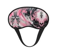 Pinks Abstract Ink Marble Gray Artistic Print Sleep Mask for Side Sleepers Cup-Shaped Blackout Eye Mask Shades Cover for Men and Women