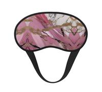 Pinks White Marble Pattern Print Sleep Mask for Side Sleepers Cup-Shaped Blackout Eye Mask Shades Cover for Men and Women