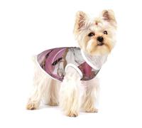 Pinks White Marble Pattern print Tshirts for Small Dogs Dog's Fashion Shirt Breathable Sleeveless Shirts for Small Dogs