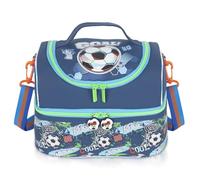 PinkSheep Kids Lunch Bag, Double Decker Cooler Insulated Lunch Bag, Back to School Gift Large Tote for Boys, Girls, Men, Women, with Adjustable Strap (Football-C)