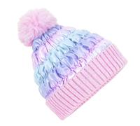 PinkSheep Kids Winter Hat Warmth Girls Beanie Hat with with Decorative Accessories, Soft Feel Knitted Hat for Kids Ages 4-14, Fashion Girls Accessories (UK, Age, 7 Years, 14 Years, Faux Down Pink)