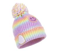PinkSheep Kids Winter Hat Warmth Girls Beanie Hat with with Decorative Accessories, Soft Feel Knitted Hat for Kids Ages 4-14, Fashion Girls Accessories (UK, Age, 4 Years, 6 Years, Rainbow)