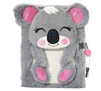 PinkSheep Koala Diary for Girls with Lock and Keys, Plush Koala Journal Notebook for Kids, Secret Lock Diary with 160 Lined Pages for Writing Drawing, Koala Gifts for Girls