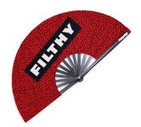 Pinkswag “Filthy” Clack Fan - Club-Ready Drag Fan for Queer Events, Pride Parades & Loud Nightlife Looks