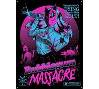 Pinku Kult Bubblegum Massacre Tin Sign White 30x40cm