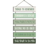 Pinkunn Inspirational Wall Art Sage Green Pink Positive Quotes Wall Decor Cute Preppy Wooden Wall Sign Uplifting Encouragement Gifts for Motivational Wall Art for Home Bedroom(Sage Green)