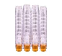 PinkWebShop Pack of 200 Plastic Shot Glasses and Dessert Cups | 30ml Shot Glass | Strong Durable Plastic Glasses for Parties, Events, and Sample Tasting | Crystal Clear and Elegant Design