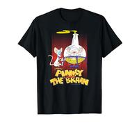 Pinky and The Brain Lab Flask T-Shirt, Men, Black, 4X-Large