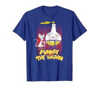 Pinky and The Brain Lab Flask T-Shirt, Men, Royal Blue, X-Large