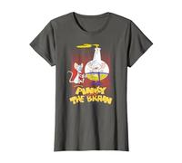 Pinky and The Brain Lab Flask T-Shirt, Women, Asphalt Grey, X-Small