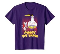Pinky and The Brain Lab Flask T-Shirt, Youth, Purple, 3T