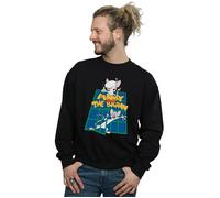 Pinky And The Brain Laboratory Sweatshirt Animaniacs Black M